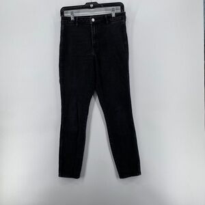 &Denim Jeans Women's Size 6 High Rise Skinny Denim Ankle Length Washed Black